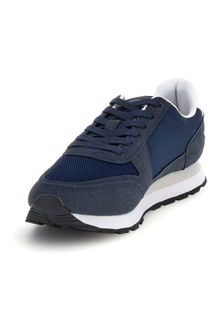 Blaue Turnschuhe mit kontrastierenden Einsätzen und Schnürsenkeln Carrera CAM12100M3737