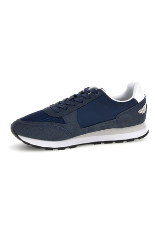 Sneakers blu con inserti a contrasto e lacci Carrera CAM12100M3737