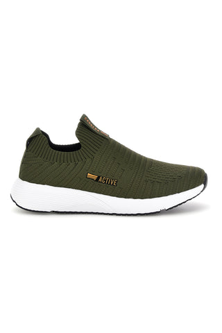 Sneakers slip on verdi con tomaia elasticizzata Carrera CAM31201F7500
