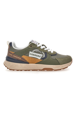 Sneakers Verde multicolore suola strutturata Carrera CAM45938J7765
