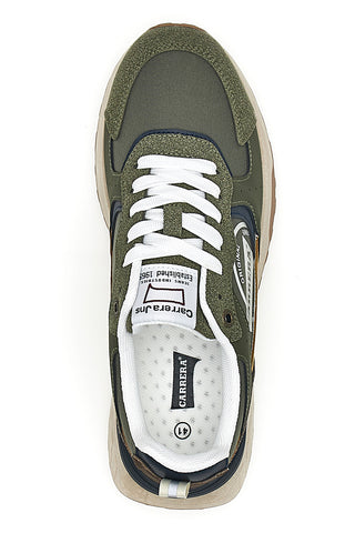 Sneakers Verde multicolore suola strutturata Carrera CAM45938J7765
