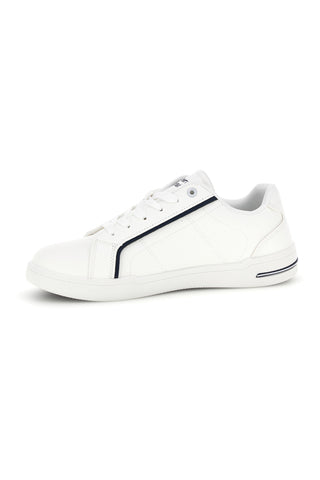 Sneakers bianche con inserti a contrasto e lacci Carrera CAM643021038