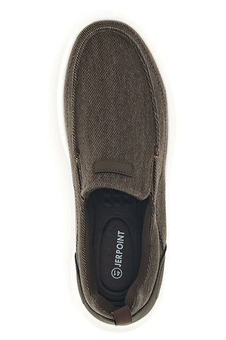 Braune Loafer aus leichtem Stoff Jerpoint PK6130A