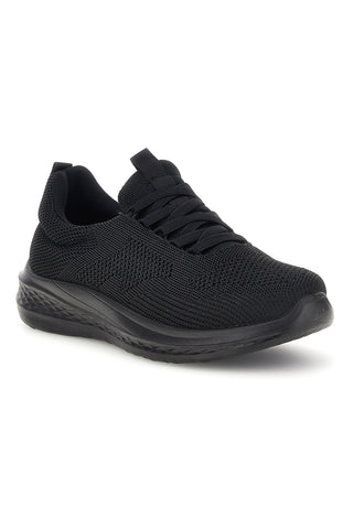 Schwarze Slipper aus atmungsaktivem Stoff leicht Jerpoint PK6230D