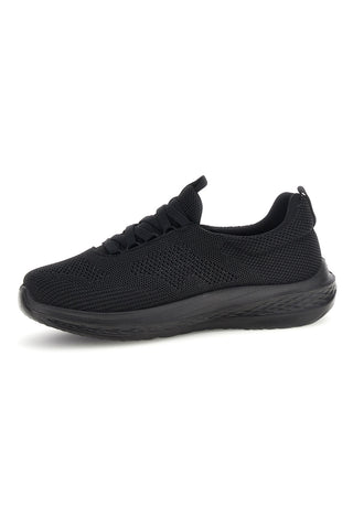 Schwarze Slipper aus atmungsaktivem Stoff leicht Jerpoint PK6230D