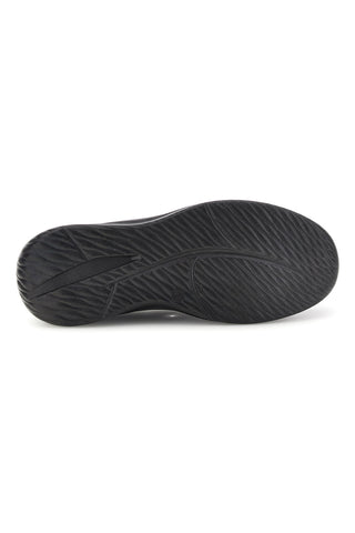 Schwarze Slipper aus atmungsaktivem Stoff leicht Jerpoint PK6230D