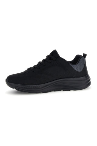 Sneakers nero in tessuto con suoletta Memory System Canguro CA298
