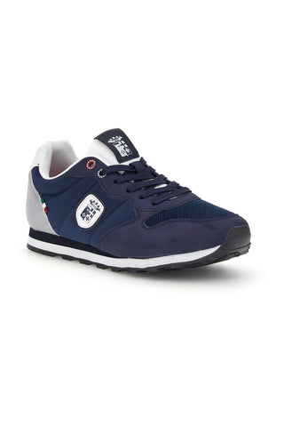 Blaue Turnschuhe mit kontrastierenden Komfort-Einsätzen Marina militare MM1114