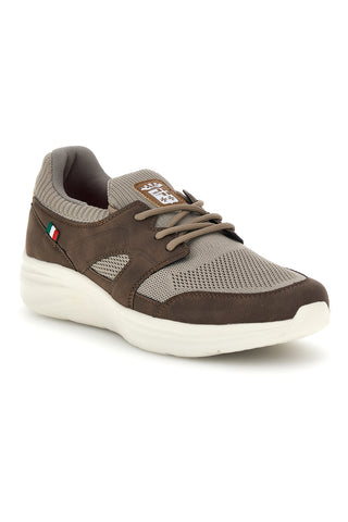 Marina Militare MM2286 taupe und braun Stoff Turnschuhe