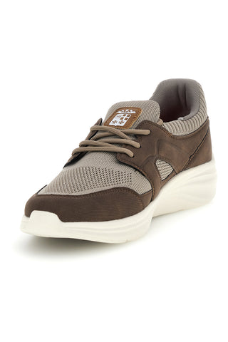 Marina Militare MM2286 taupe und braun Stoff Turnschuhe