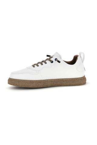Amerigo Vespucci zweifarbige weiße Turnschuhe mit elastischen Schnürsenkeln AV410