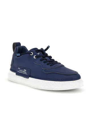 Amerigo Vespucci zweifarbige blaue Turnschuhe mit elastischen Schnürsenkeln AV410