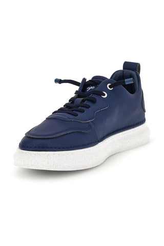 Amerigo Vespucci zweifarbige blaue Turnschuhe mit elastischen Schnürsenkeln AV410