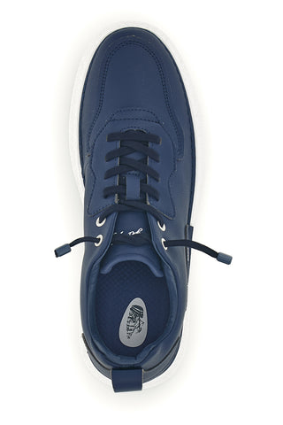 Amerigo Vespucci zweifarbige blaue Turnschuhe mit elastischen Schnürsenkeln AV410