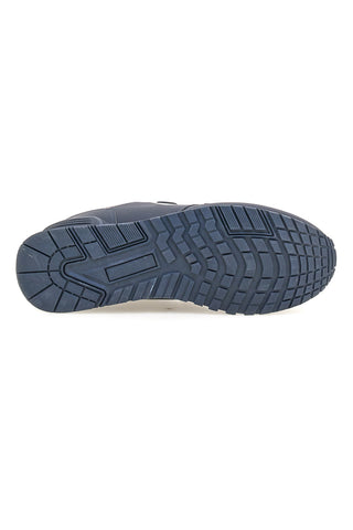 Blaue Turnschuhe mit doppeltem Riemen aus Stoff und synthetischem Material Tiglio 69103