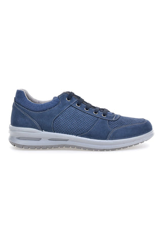 Blaue Schnürschuhe mit Komfortsohle Energy Marco Brandi 23