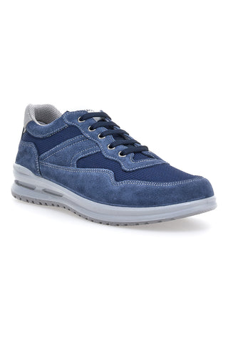 Blaue Schnürschuhe mit weicher Sohle Energy Marco Brandi 308