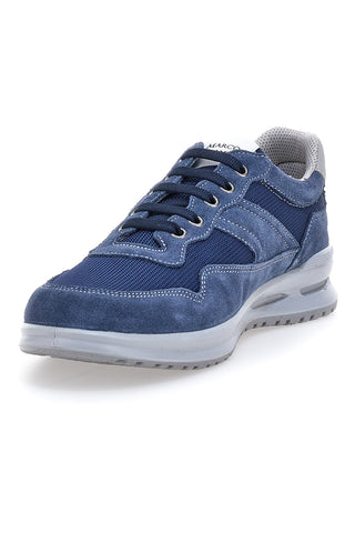 Blaue Schnürschuhe mit weicher Sohle Energy Marco Brandi 308