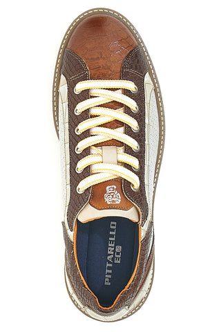 Weiße Schnürschuhe mit Kokosnussdruck Pittarello Eco 26122922 von Men | Pittarello