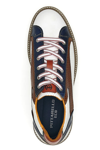 Mehrfarbige perforierte Leder-Schnürschuhe Pittarello Eco 26122858