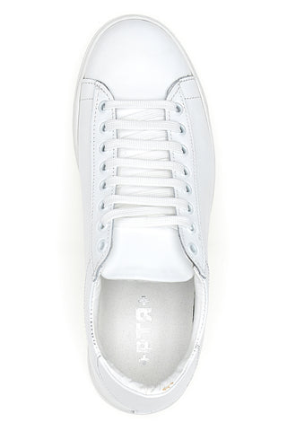 Herren Leder Turnschuhe weiß Ptr 2999