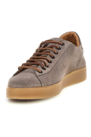 Beige Echtleder Turnschuhe Ptr 7250