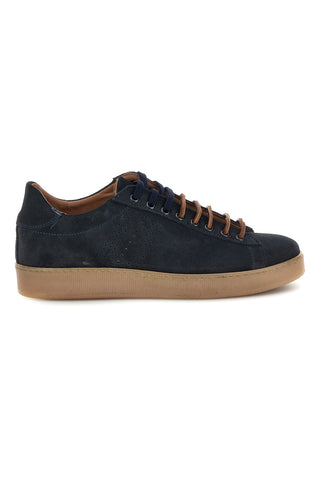 Blaue Turnschuhe aus echtem Leder Ptr 7250