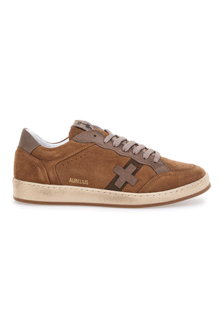 Sneakers da uomo marrone in pelle Pittarello Plus Aurelius