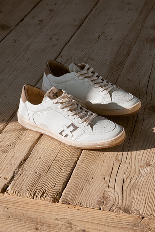 Sneakers da uomo bianco in pelle Pittarello Plus Aurelius
