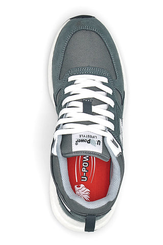 Sneakers da lavoro grigio in pelle U. Power Jackie Gry