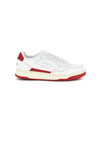 Weißes und rotes Leder perforierte Zehe Turnschuhe U.power U1003RM