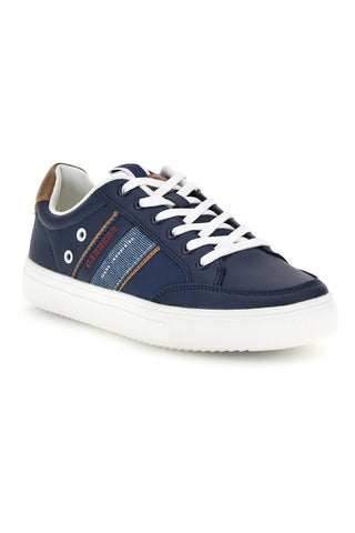 Blaue Sneaker mit kontrastfarbenen Einsätzen Carrera 23105