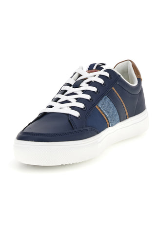 Blaue Sneaker mit kontrastfarbenen Einsätzen Carrera 23105