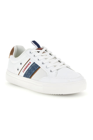 Weiße Sneaker mit kontrastierenden Einsätzen Carrera 23105