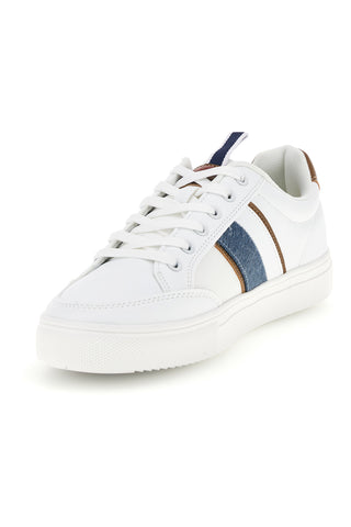 Weiße Sneaker mit kontrastierenden Einsätzen Carrera 23105
