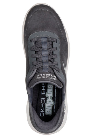 Scarpe da camminata grigie Slip-Ins Skechers Go Walk Flex Smooth Motion