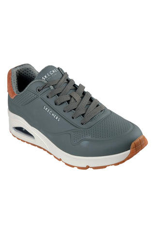 Sneakers verde oliva con Memory Foam Skechers Uno Suited On Air