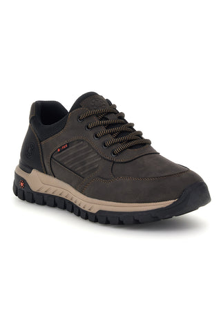 Sneakers marroni water repellent con inserti a contrasto e suola scolpita Relife 68682682202R