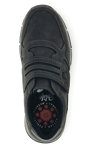 Sneakers grigie con strappo e suola bicolore Relife 6888247232F