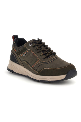 Sneakers verdi water repellent con cuciture a contrasto e suola scolpita Relife 68882472319FR