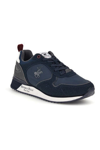 Sneakers blu navy running con Beverly hills polo club Dylan mix