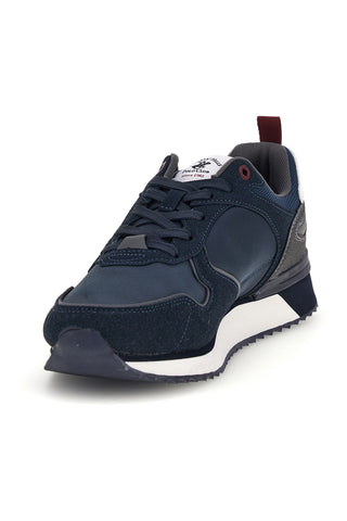 Sneakers blu navy running con Beverly hills polo club Dylan mix