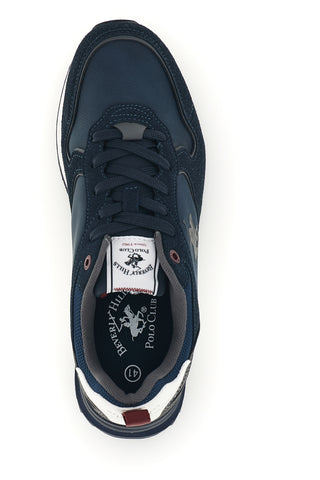 Sneakers blu navy running con Beverly hills polo club Dylan mix