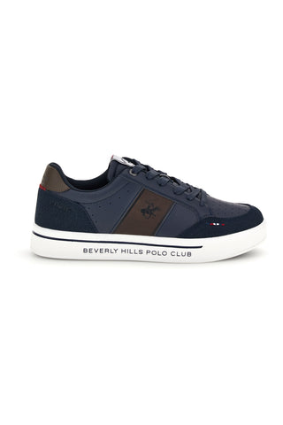 Sneakers blu navy con banda marrone Beverly hills polo club Daniel Ortega LTX