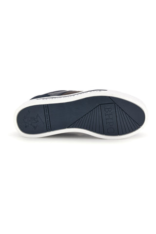 Sneakers blu navy con banda marrone Beverly hills polo club Daniel Ortega LTX