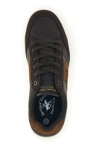 Sneakers marroni con banda a contrasto Beverly hills polo club Daniel Ortega LTX