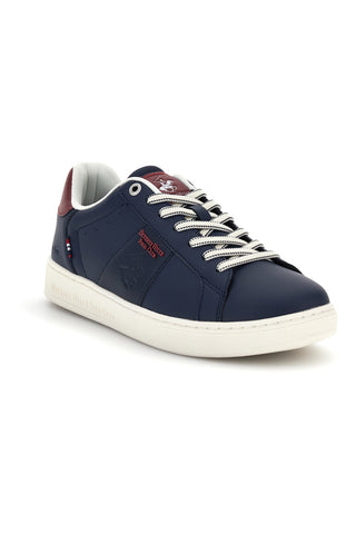 Sneakers blu navy con dettagli bordeaux Beverly hills polo club Justin Mix