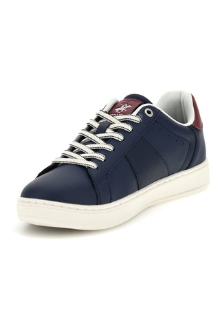 Sneakers blu navy con dettagli bordeaux Beverly hills polo club Justin Mix