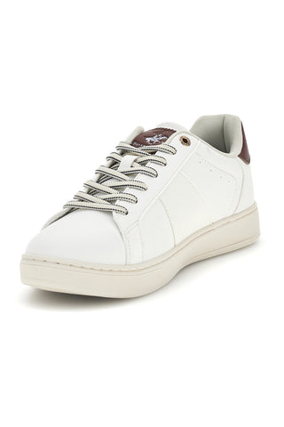 Sneakers bianche con dettagli bordeaux Beverly hills polo club Justin Mix