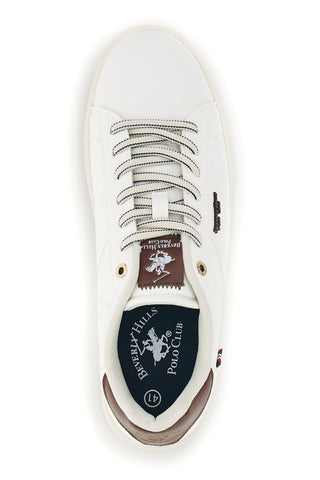 Sneakers bianche con dettagli bordeaux Beverly hills polo club Justin Mix